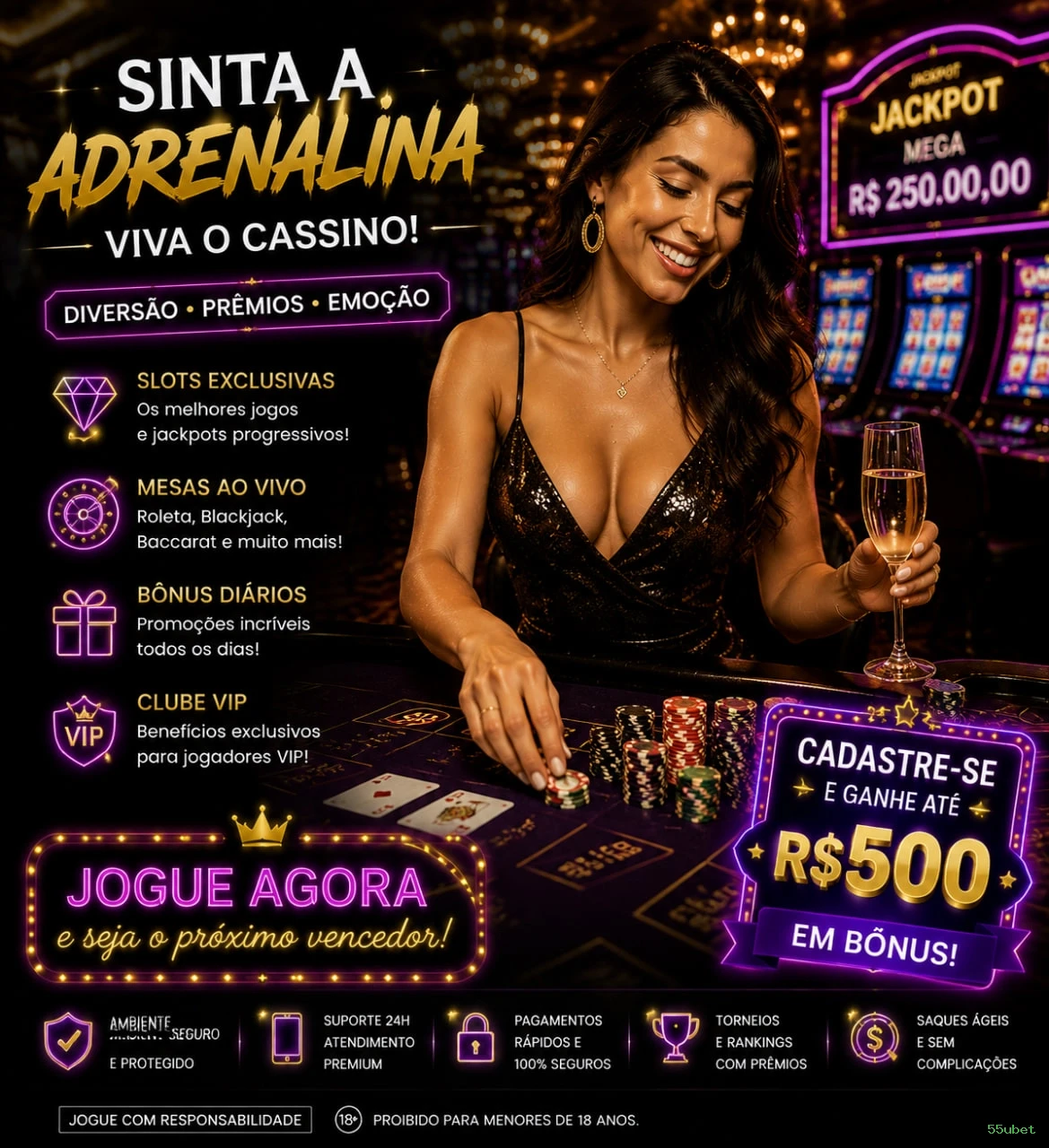 Certificações de segurança e licenças da 55ubet